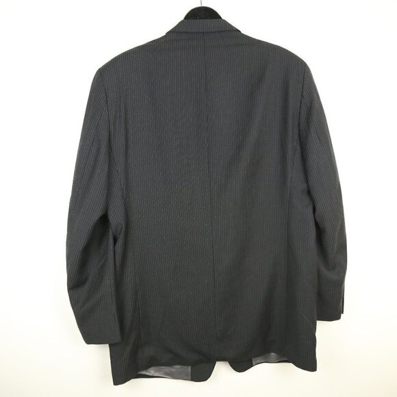 Calvin Klein Men's Dark Grey Pinstripe Blazer Suit Size 42L - Picture 3 of 10